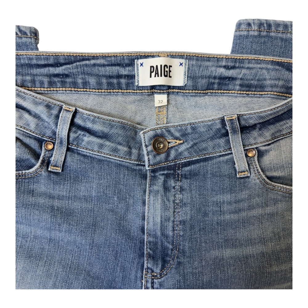 PAIGE Women's Skinny Jeans in Light Blue - Picture 6 of 9